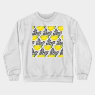 Black Bananas Pattern Crewneck Sweatshirt